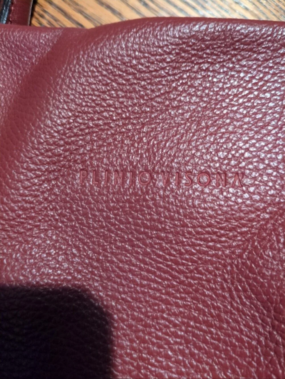 Plinio visona leather handbag